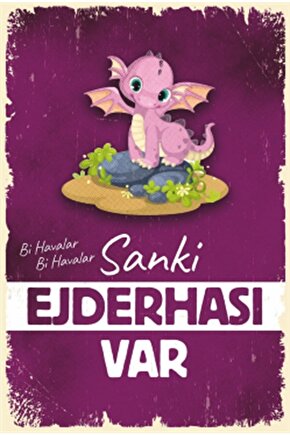 Sanki Ejderhası Var Komik Sözelr Retro Ahşap Poster