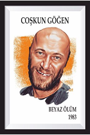 Tecavüzcü Coşkun Yeşilçam Kötüleri Çerçeve Görünümlü Retro Ahşap Poster