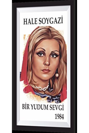 Hale Soygazi Yeşilçam Temalı Çerçeve Görünümlü Mini Ahşap Poster