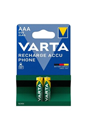 Şarjlı Pil Aaa Ince Kalem 550 Mah Ni-mh 2li Paket