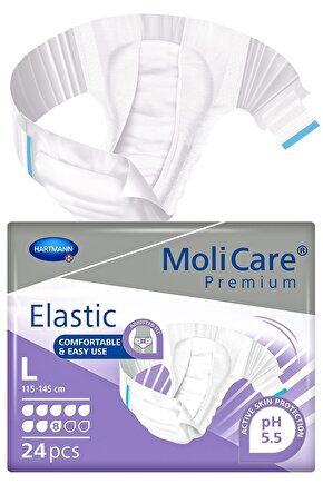 Molicare Premium Elastic 8 Damla L Beden 24lü