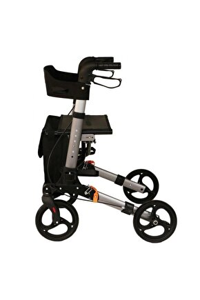 Lüx Rollator Alüminyum Yürüteç Katlanır Sırt Desteği Frenli Fizik Dünyası