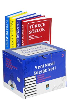 Sözlük Seti Türkçe-ingilizce-atasözleri Ve Yazım Klavuzu (4 KİTAP SET BİALA KAPAK)