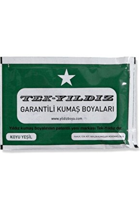 Tek Yıldız Kumaş Boyası Koyu Yeşil