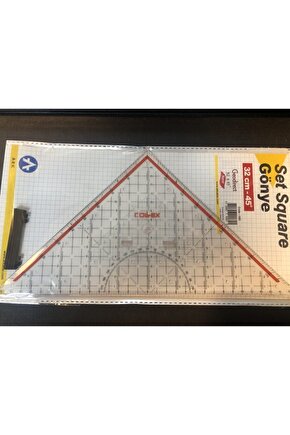 Geoder Cetvel Geometrik Açılı Gönye 32 Cm