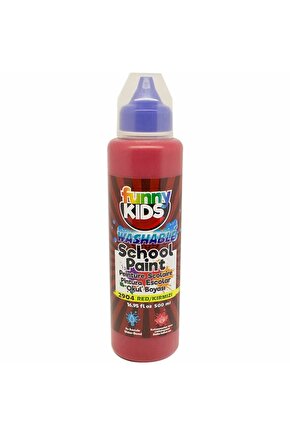 Funny Kids Yıkanabilir Okul Boyası 500ml - 2904 Kırmızı