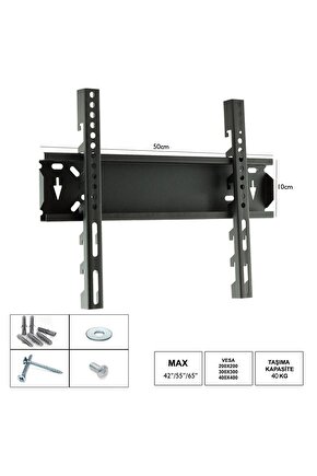 1065 Lcd Askı Aparatı Sabit 42-55-65 Inç 106-140-165cm