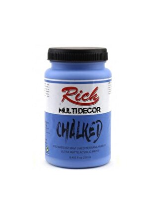 Multi Decor Chalked Akrilik 250ml N:4552 Akdeniz Mavi