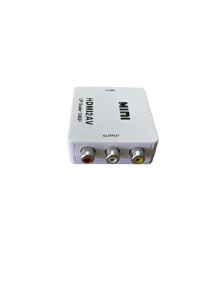 1080p Hdmı Uyumlu - 3.5mm Rca Av Kompozit Adaptör Vga2av  Cvbs Audiodan Pcye Hdtv Dönüştürücü