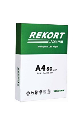 Rekort A4 Fotokopi Kağıdı 80 Gr. 500lü Paket