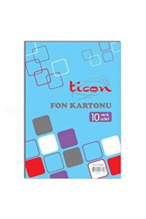 Fon Kartonu Karışık 10lu 25x35