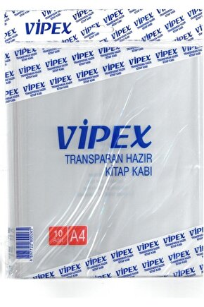 Şeffaf Yapışkanlı Hazır Kitap Kabı 10 Lu  A4