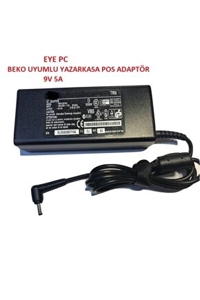 9 Volt 5 Amper Beko Uyumlu Yazarkasa Pos Adaptörü