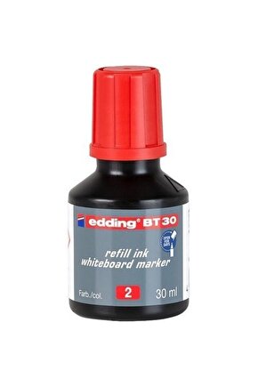 2li Kırmızı Beyaz Tahta Mürekkep 30 ml E-bt30