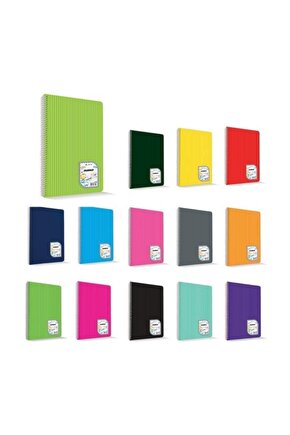 Çınar Colormaxi Spiralli Defter Plastik Kapak Kareli 120 Yp A4 1204 73008