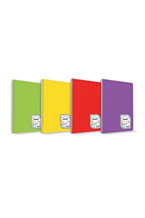 Çınar Colormaxi A4 96 Yaprak Spiralli 4 Adet Kareli Defter