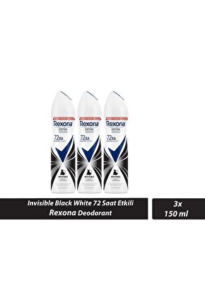 Invisible Black White Deodorant (72 Saat Etkili) 150 Ml