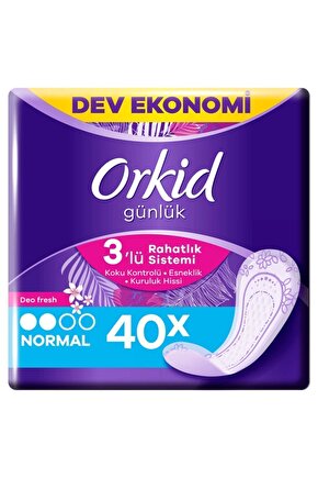 Günlük Ped Deofresh Normal 40 Adet Ekonomik Paket