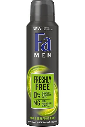 Men Freshly Free Mint&Bergamot Deodorant 150 ml