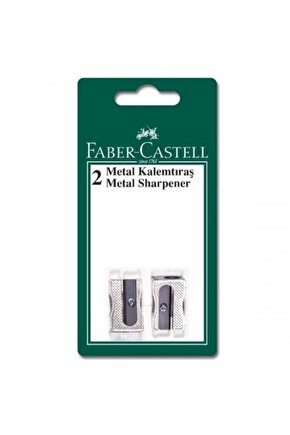 Faber-castell 2 Metal Kalemtras Yedekli