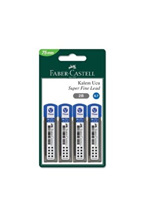 Faber-castell Super Fine Min Versatil Kalem Ucu 2b 0.7 (75 Mm) 5500127775 (4 Lü Paket)