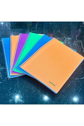 72 Yaprak Spiralli Kareli Defter 6lı T.d