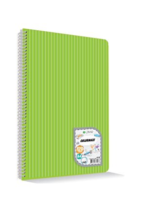 Çınar Colormaxi Spiralli Defter Plastik Kapak Çizgili 120 Yp A4 1201 73007