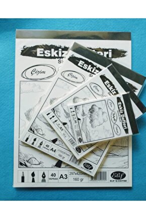 Eskiz Defteri Sketch Book A3 40 Yp: 297x420 160 Gr