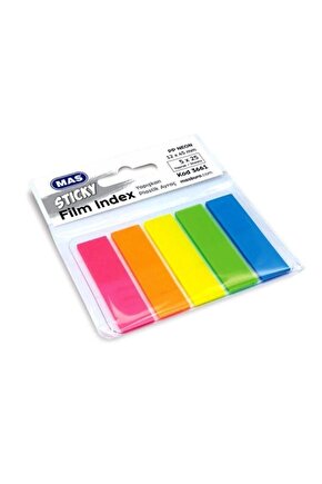 Film Index Postit Ayraç 12x45 Mm Dikdörtgen 5 Renk 4377SERI