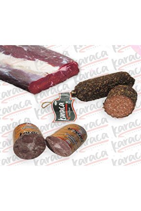 Osmanlı Sucuk 500 Gr Sıfır Çemensiz Pastırma 500 Gr Blok Dana Kavurma 500 Gr