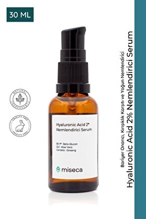 Hyaluronic Acid 2% Nemlendirici Serum 30 ml %4 Pantenol B5 Cilt Bariyeri Onarıcı