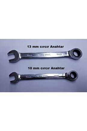 Sb Global Cırcır Anahtar 10 Mm 13 Mm Cırcır Kombine Anahtar 2 Si 1 Arada