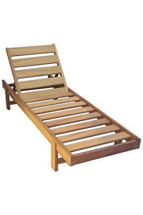 Form Outdoor Iroko Ahşap Şezlong