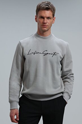 Lowe Erkek Sweatshirt Açık Gri