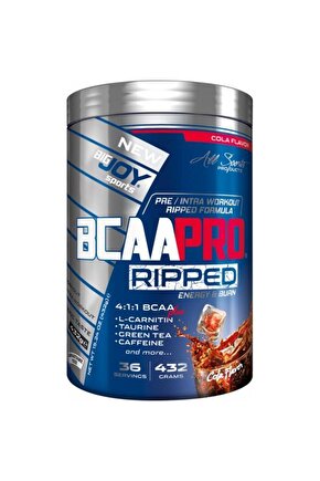 Bcaapro Ripped Bcaa L-carnitine Taurine Caffeine Amino Asit Cola Aroma 432g