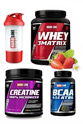 Whey 3matrix 908 G Çilek Bcaa 4 1 1 120 Tablet Kreatin Mikronize 300 G