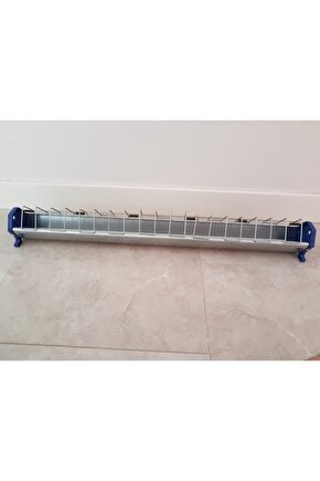 2 Adet 100 Cm Güvercin Civciv Metal Galvaniz Yemlik