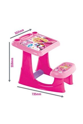 Barbie Çalışma Masası Çocuk Aktivite Ve Ders Çalışma Masası-3049