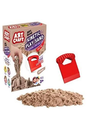 Aksesuarlı Naturel Kinetik Oyun Kumu (500 Gr.) - Art Craft Kinetik Kum Seti - Art Sand Kumu