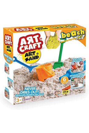 Artsand Plaj Kum Seti (500 Gr.) - Art Craft Kinetik Kum Seti - Oyun Kumu - Art Sand Kumu - Kum Seti