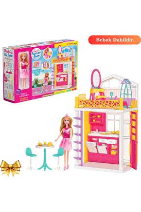 Lindanın Evi 2 Katlı - Ev Oyuncak - Lindanın Ev Seti - Barbie Ev Seti