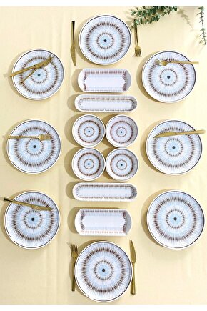 Blue Eyes 8 Kişilik 16 Parça Kahvaltı Takımı