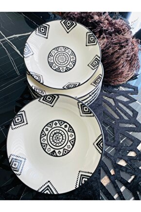 Kilim Desen 6’lı Yemek Tabağı