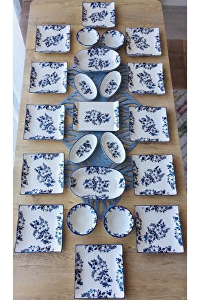 Jasmine Pattern 12 Kişilik Kahvaltı Takımı