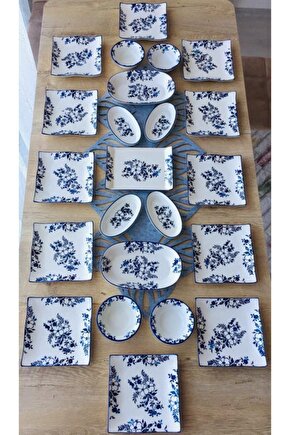 Jasmine Pattern 12 Kişilik 23 Parça Kahvaltı Takımı