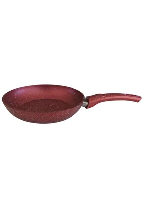 Granit 18 Cm Tek Kulp Tava - Kırmızı