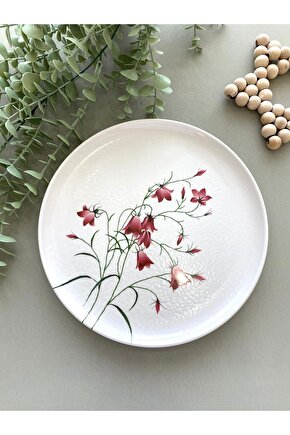 Fushia Çiğdem Model 26 cm Servis&Sunum Tabağı