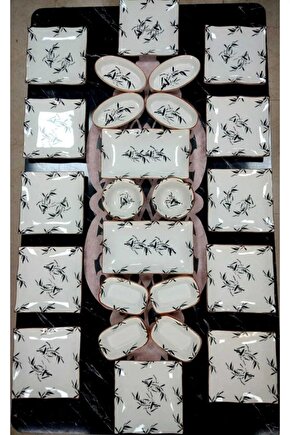 Zeytin Dalı 12 Kişilik 24 Parça Kahvaltı Takımı