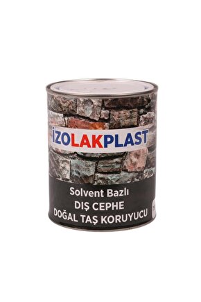 İzolak Plast Solvent Bazlı Dış Cephe Doğal Taş Verniği 0.75 Kg