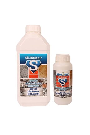 Avantajlı Su Yalıtım Paketi 5.5 Lt Silikokap Şeffaf Su Izolasyonu 5 Lt 0.5 Lt